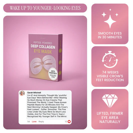 Peptide-Powered Deep Collagen Eye Mask