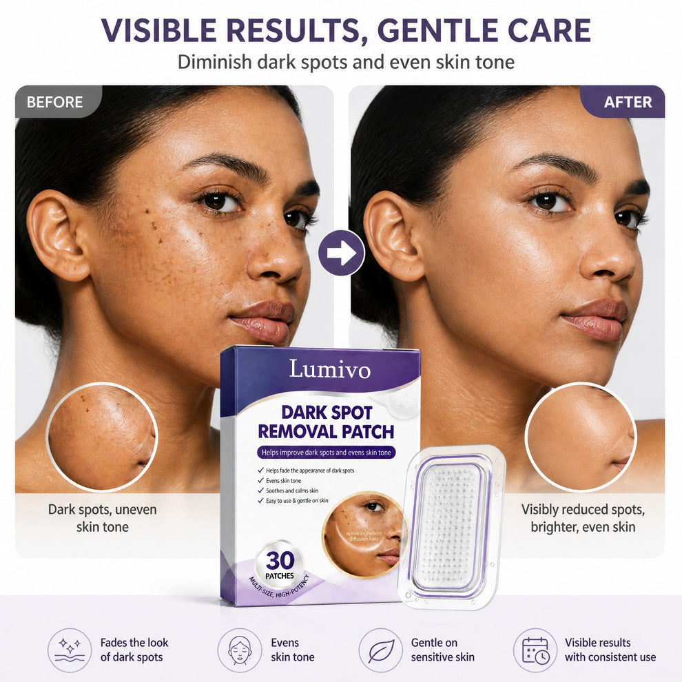 Lumivo Dark Spot Removal Patch|Nano Microneedle Technology · Visible Results in 7 Days