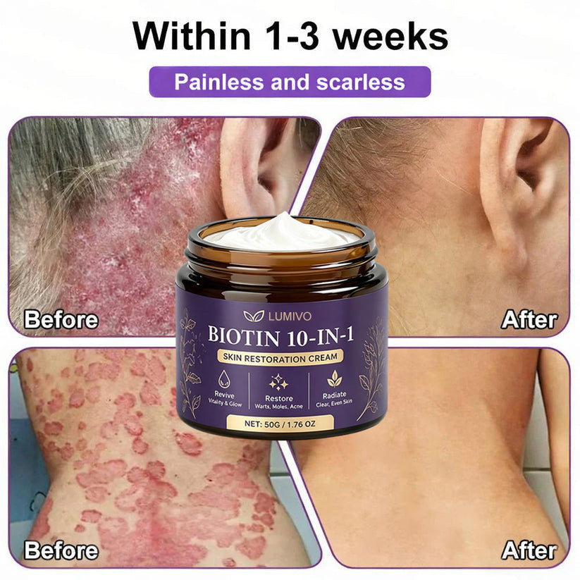 Made and Shipped from USA ✨LUMIVO® Biotin 10-in-1 Skin Restoration Cream 🍀