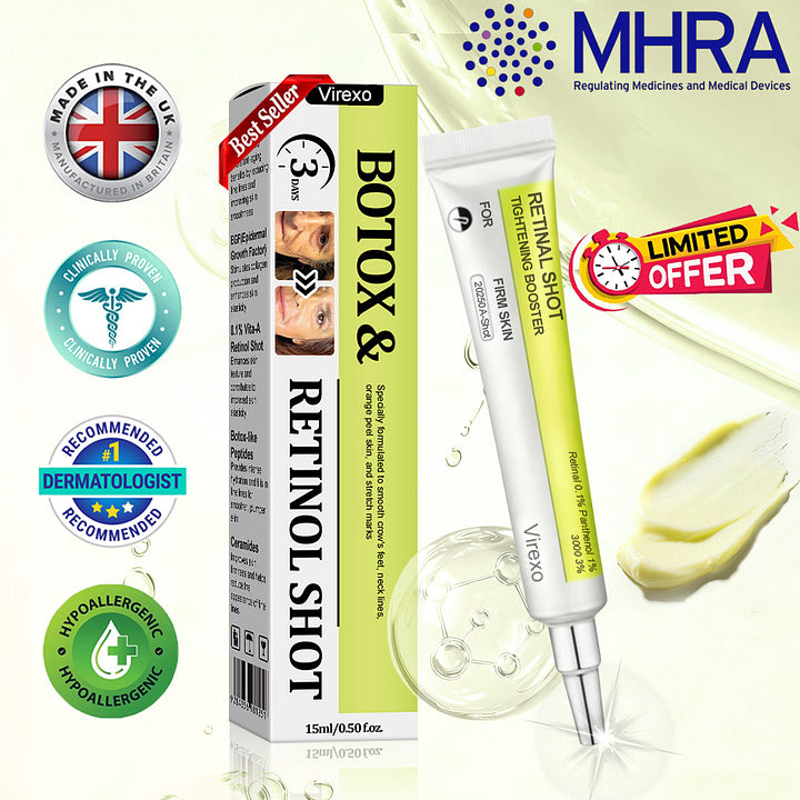 💧Last Day Promotion 70% OFF!!️Virexo® VitaBotox Firming Elixir | Reduces Marionette Lines, Nasolabial Folds, Deep Wrinkles & Loss of Firmness | Targets Age Spots & Uneven Skin Tone | Dermatologically Tested & Made in UK