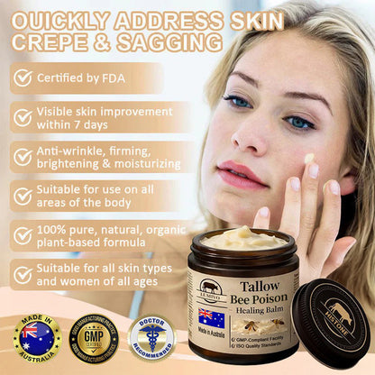 【70% OFF Wraps Up Today】LUMIVO® 🐄Tallow Bee Poison Healing Balm（Sorts Out Spots, Wrinkles & Knackered Skin — Steroid-Free）