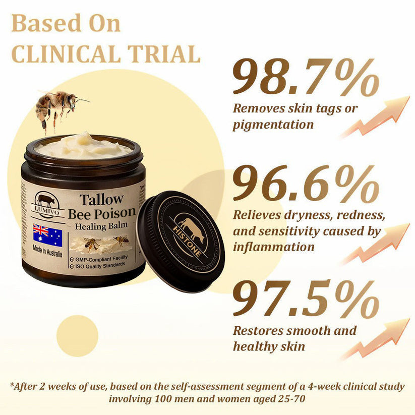【70% OFF Wraps Up Today】LUMIVO® 🐄Tallow Bee Poison Healing Balm（Sorts Out Spots, Wrinkles & Knackered Skin — Steroid-Free）