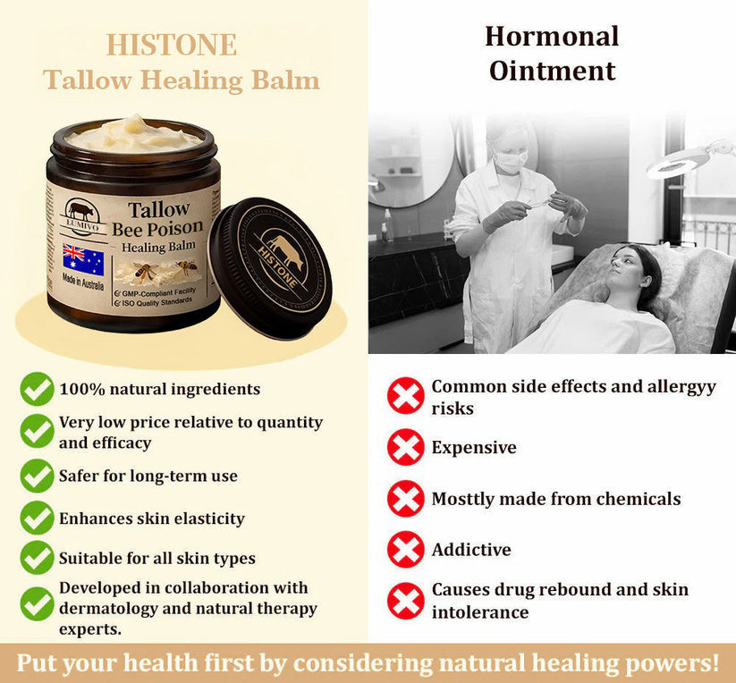 【70% OFF Wraps Up Today】LUMIVO® 🐄Tallow Bee Poison Healing Balm（Sorts Out Spots, Wrinkles & Knackered Skin — Steroid-Free）