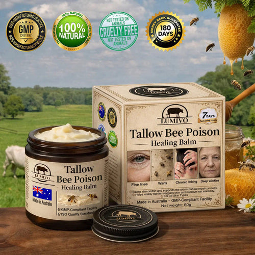 【70% OFF Wraps Up Today】LUMIVO® 🐄Tallow Bee Poison Healing Balm（Sorts Out Spots, Wrinkles & Knackered Skin — Steroid-Free）