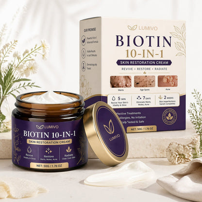 Made and Shipped from USA ✨LUMIVO® Biotin 10-in-1 Skin Restoration Cream 🍀