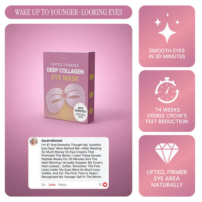 Peptide-Powered Deep Collagen Eye Mask