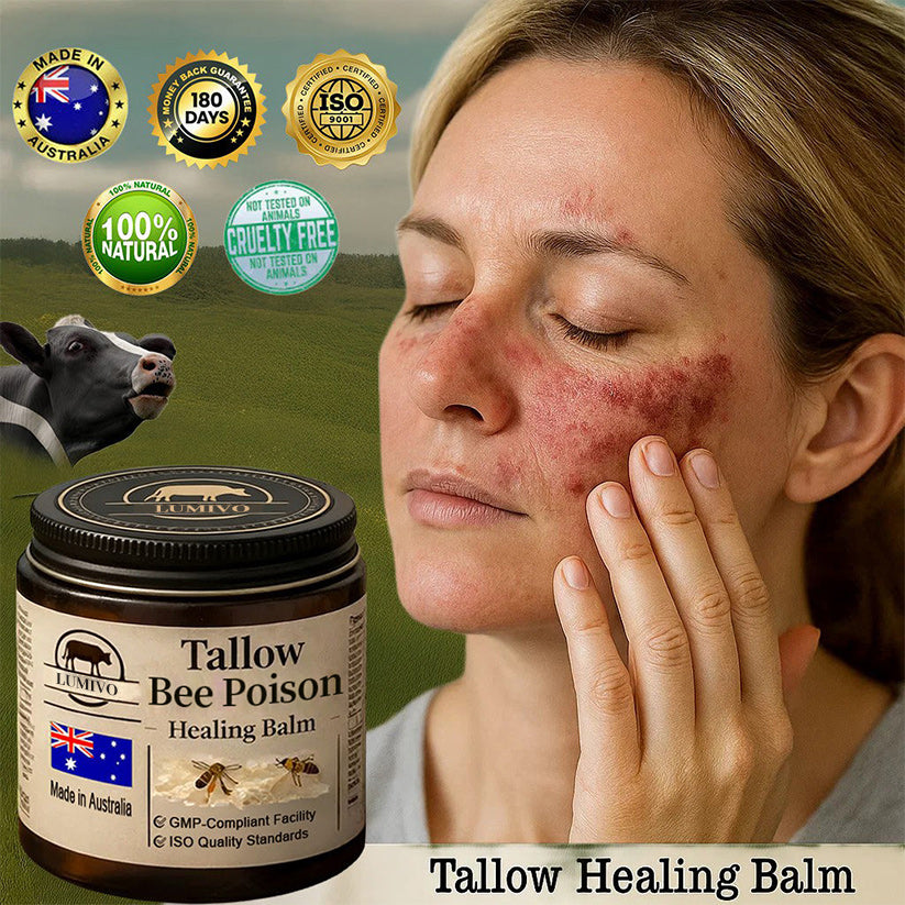 【70% OFF Wraps Up Today】LUMIVO® 🐄Tallow Bee Poison Healing Balm（Sorts Out Spots, Wrinkles & Knackered Skin — Steroid-Free）