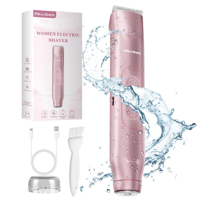 2-in-1 Painless Precision Electric Shaver & Bikini Trimmer