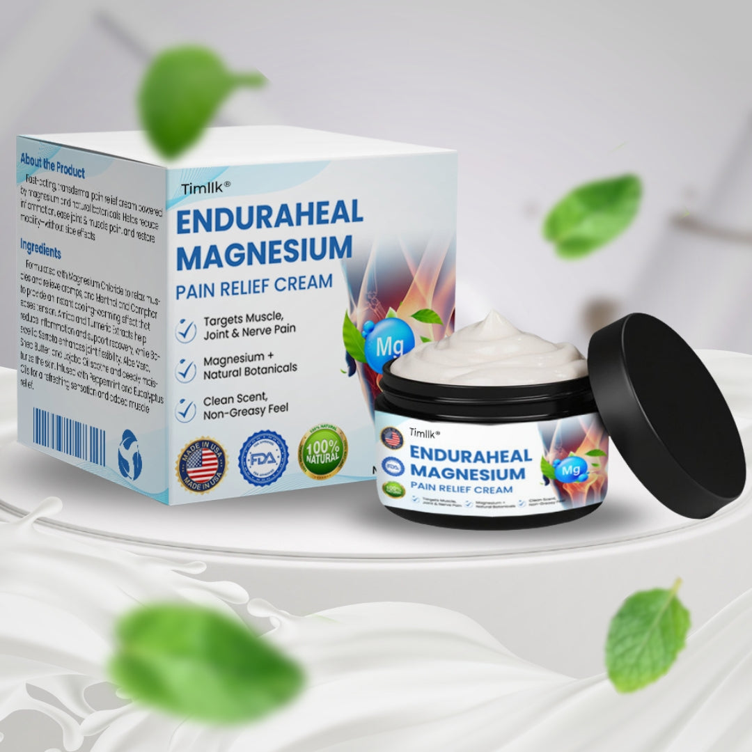 Timllk® EnduraHeal Magnesium Pain Relief Cream (Treats Arthritis, Neuropathy, Rheumatism, Sports Injuries & More)