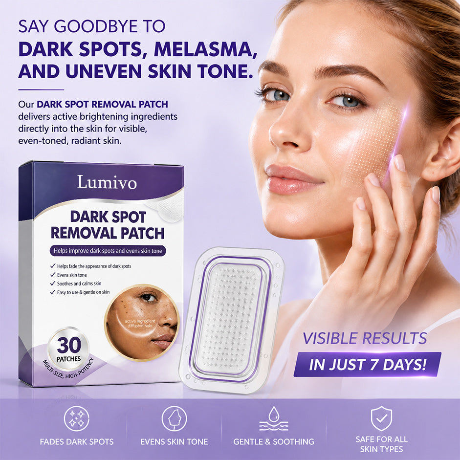Lumivo Dark Spot Removal Patch|Nano Microneedle Technology · Visible Results in 7 Days