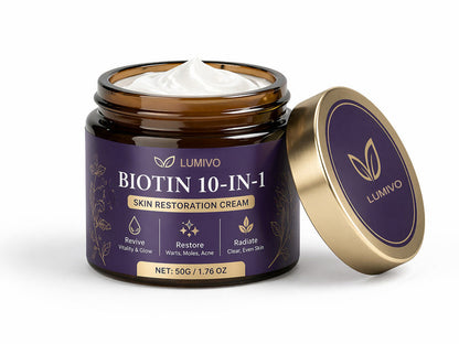 Made and Shipped from USA ✨LUMIVO® Biotin 10-in-1 Skin Restoration Cream 🍀