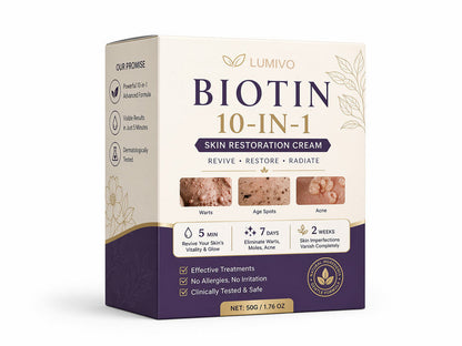 Made and Shipped from USA ✨LUMIVO® Biotin 10-in-1 Skin Restoration Cream 🍀