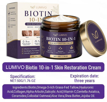 Made and Shipped from USA ✨LUMIVO® Biotin 10-in-1 Skin Restoration Cream 🍀