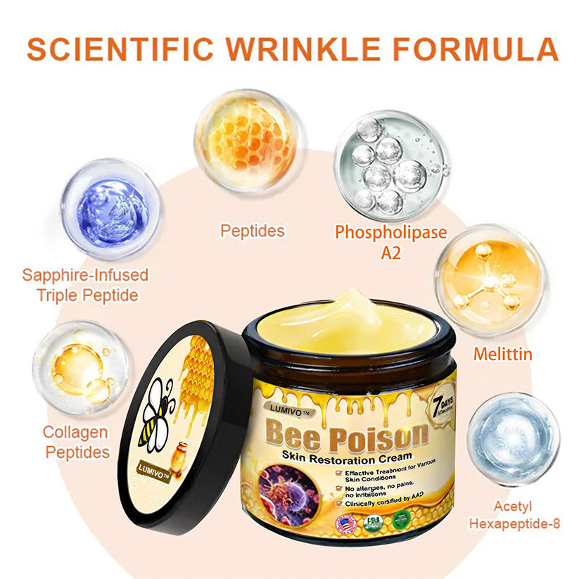 LUMIVO™  Bee Poison Skin Restoration Cream 👨‍⚕️（🔥LAST DAY SALE-80% OFF)🥇👩‍⚕️