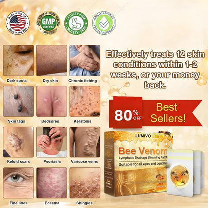 Bee Venom Lymphatic Patch – Flush Fat & Repair Skin While You Sleep Activate lymph drainage to reduce bloating, support metabolism, and restore clearer, healthier skin — no pills, no injections.