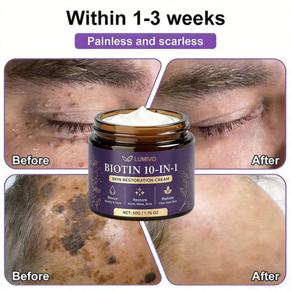 Made and Shipped from USA ✨LUMIVO® Biotin 10-in-1 Skin Restoration Cream 🍀