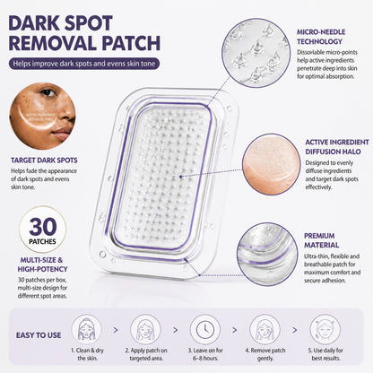 Lumivo Dark Spot Removal Patch|Nano Microneedle Technology · Visible Results in 7 Days