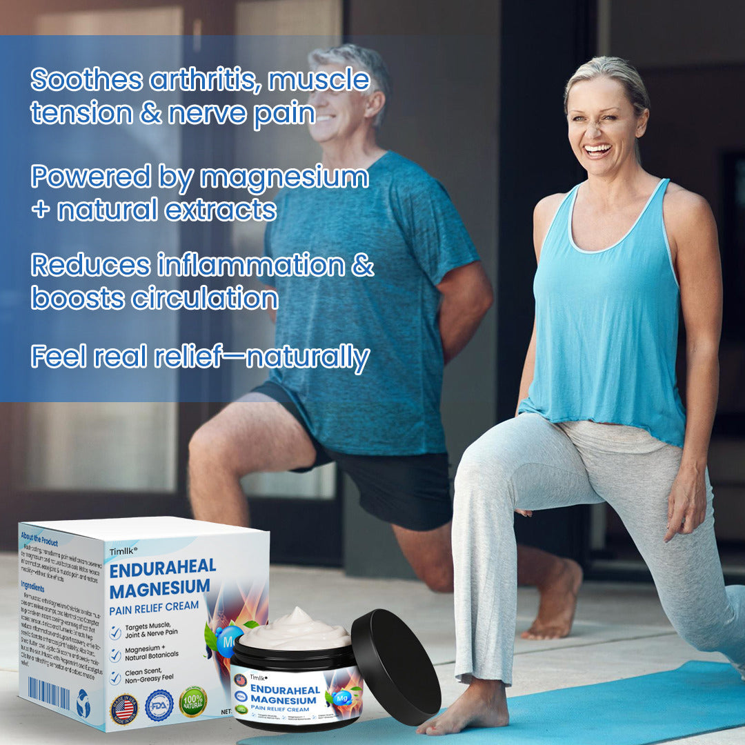 Timllk® EnduraHeal Magnesium Pain Relief Cream (Treats Arthritis, Neuropathy, Rheumatism, Sports Injuries & More)