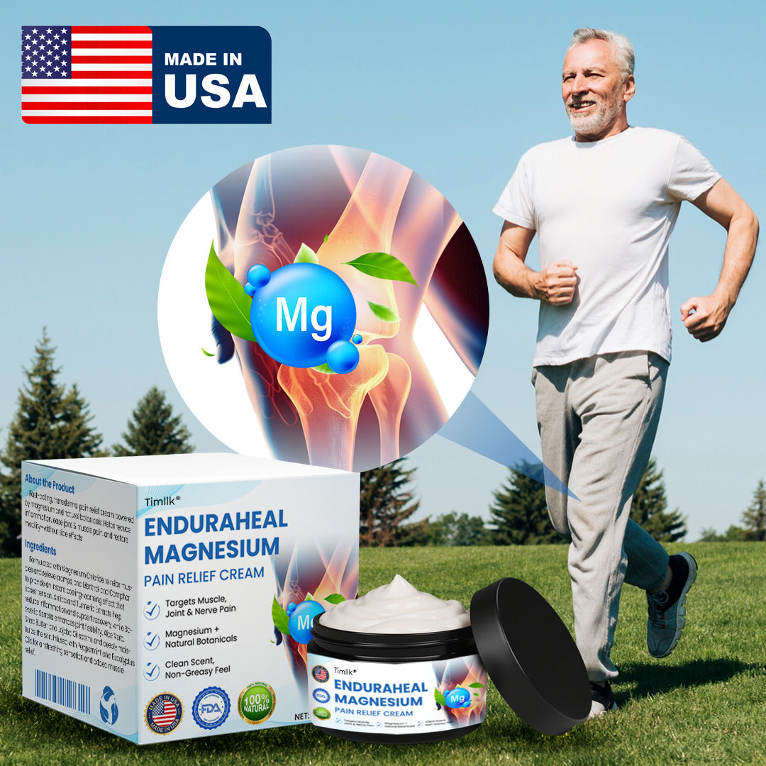 Timllk® EnduraHeal Magnesium Pain Relief Cream (Treats Arthritis, Neuropathy, Rheumatism, Sports Injuries & More)