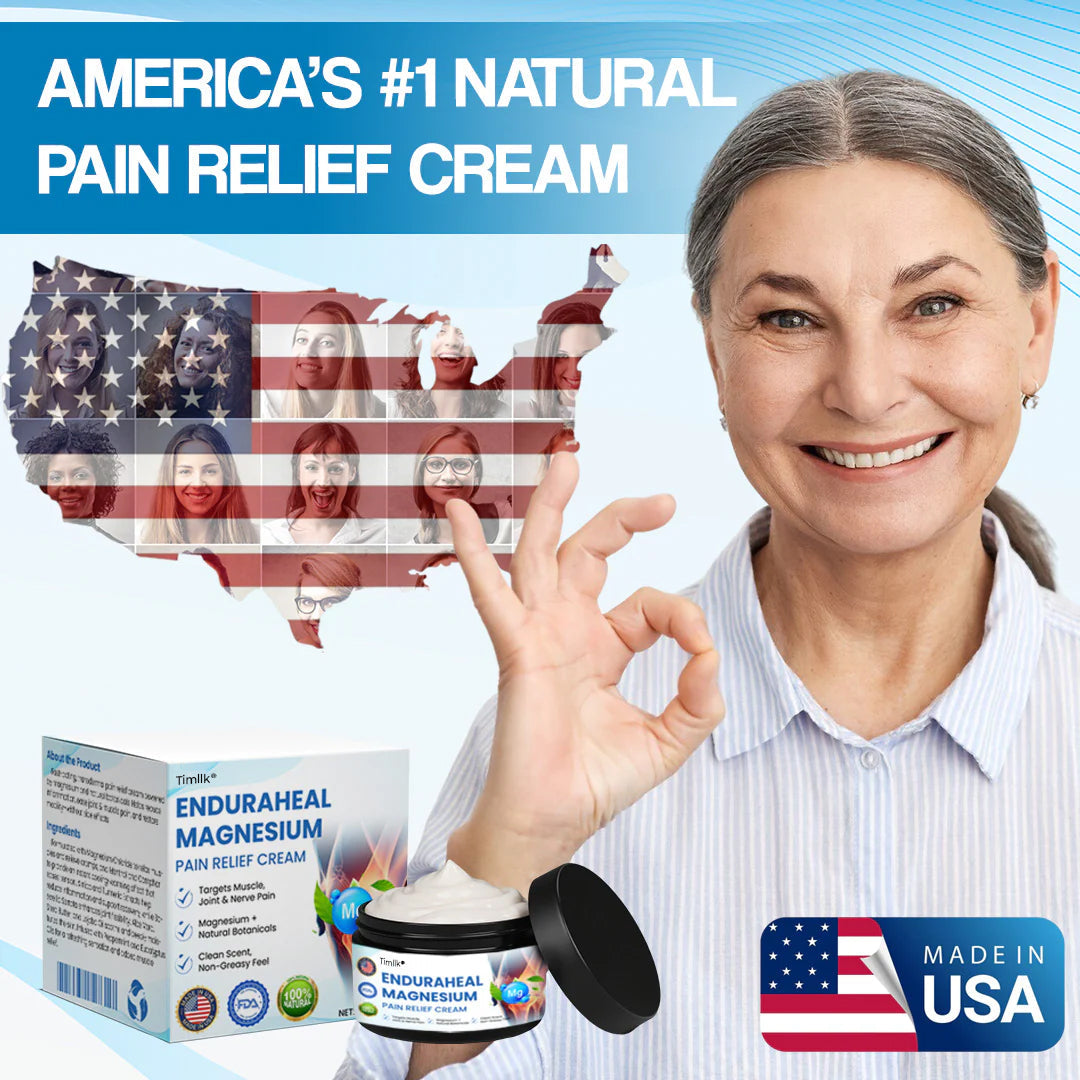 Timllk® EnduraHeal Magnesium Pain Relief Cream (Treats Arthritis, Neuropathy, Rheumatism, Sports Injuries & More)