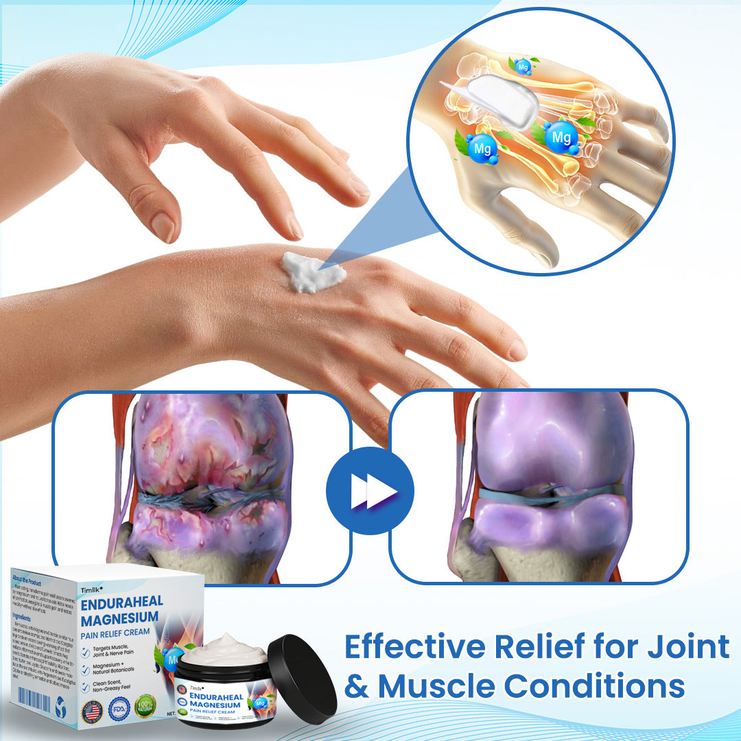 Timllk® EnduraHeal Magnesium Pain Relief Cream (Treats Arthritis, Neuropathy, Rheumatism, Sports Injuries & More)