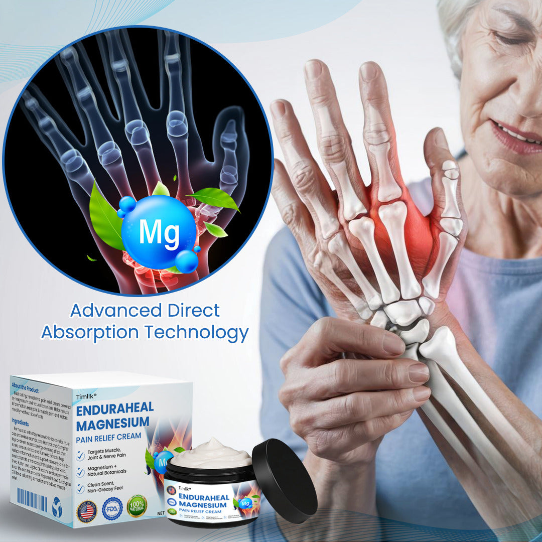 Timllk® EnduraHeal Magnesium Pain Relief Cream (Treats Arthritis, Neuropathy, Rheumatism, Sports Injuries & More)