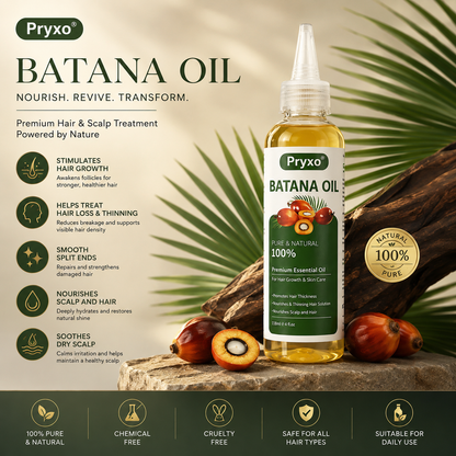 Pryxo® Batana Oil – For Noticeably Thinning Hair & Excessive Shedding