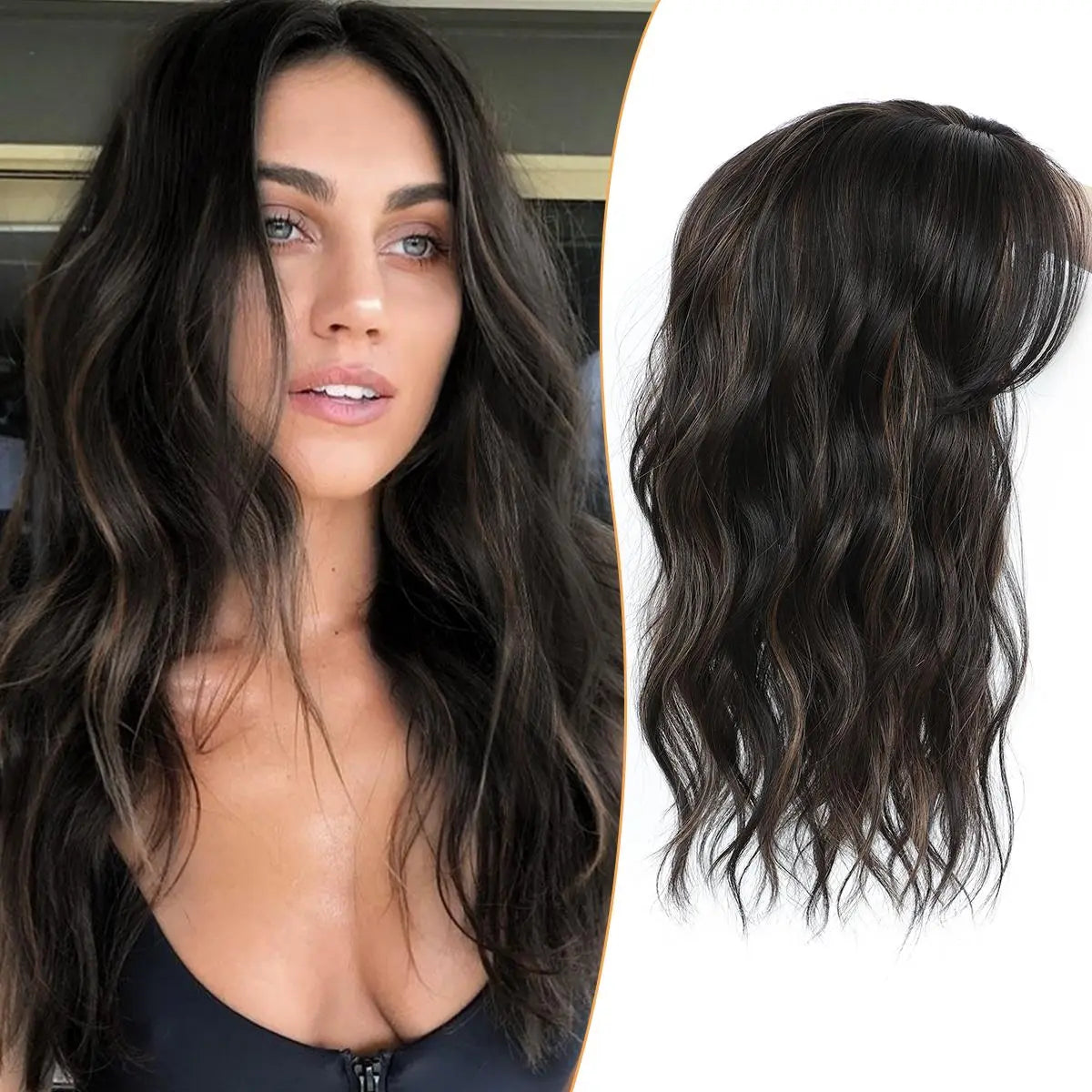 Dark Brown with Highlights